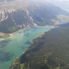 Flugwegposition um 12:09:54: Aufgenommen in der Nähe von 39027 Graun im Vinschgau, Bozen, Italien in 3285 Meter